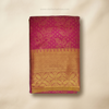 Rani Pink Kanjivaram Silk Saree with Rich Gold Zari Border