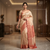Champagne Gold & Rose Pink Soft Silk Saree