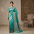 Aqua Green Silver Zari Kanjivaram Silk Saree