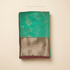 Sea Green & Pink Banarasi Silk Saree