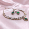 Elara Green Necklace Set