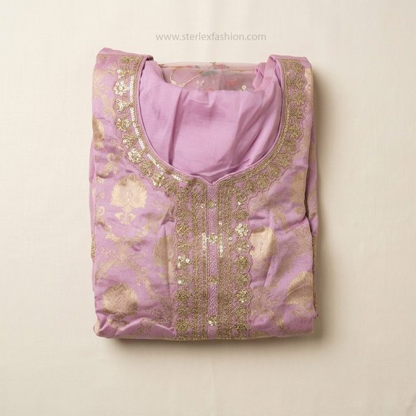 Zariya Blush Suit Set with Dupatta