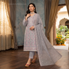 Gulnaar Embroidered Unstitched Churidar Suit Set