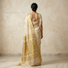 Ivory Gold Heritage Silk Saree