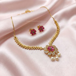 Ruhika Floral Ruby Set