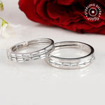 CZ Adorned Couple Rings