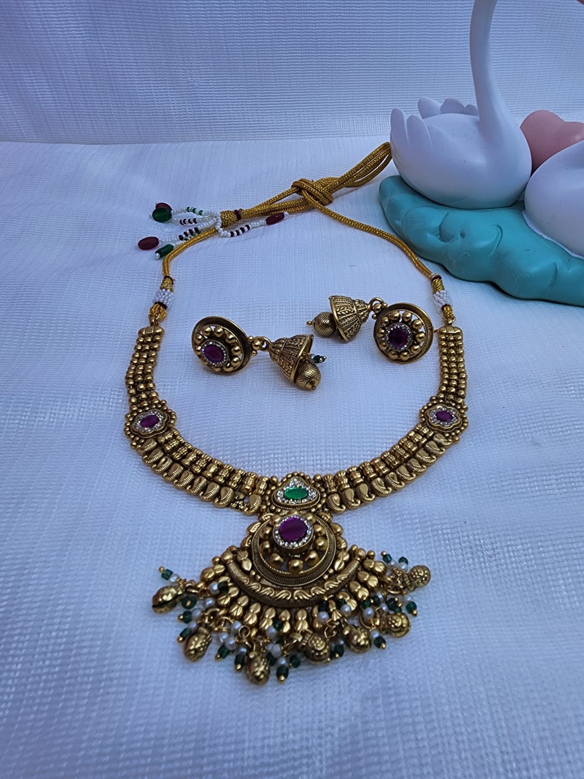 ANTIC RAJWADI ROYAL NECKLACE