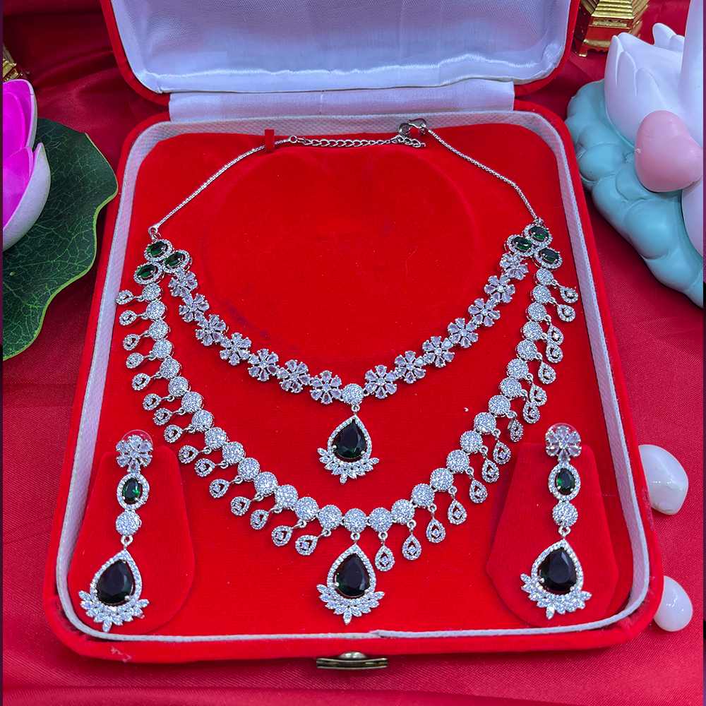 AMERICAN DIAMOND STAR DOUBLE LAYER