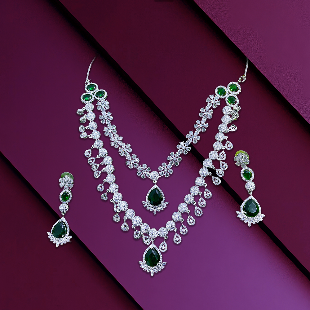 AMERICAN DIAMOND STAR DOUBLE LAYER