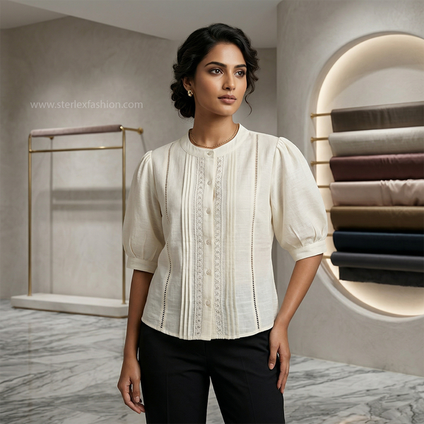 Vintage Pleated Top