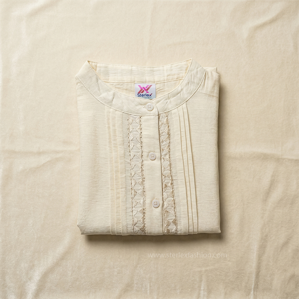 Vintage Pleated Top