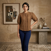 Vintage Pleated Top