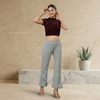 chic sage flared pants