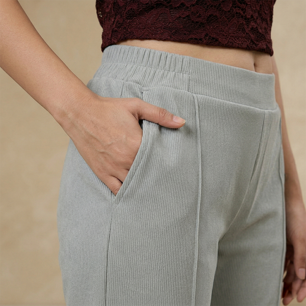 chic sage flared pants