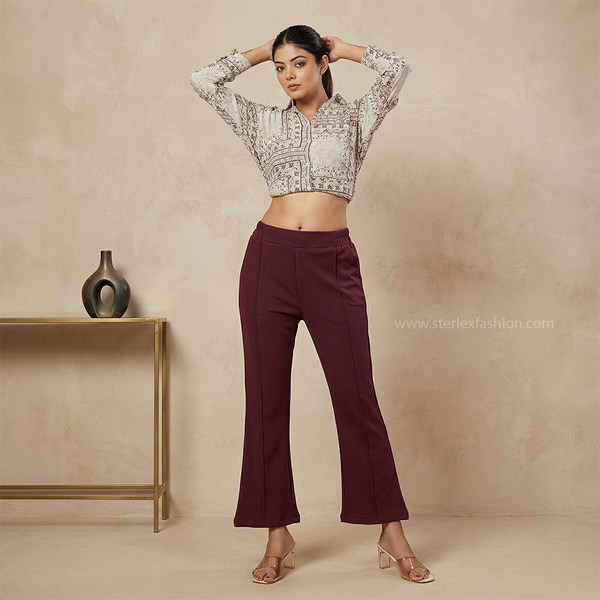 chic sage flared pants