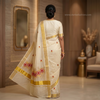 Gulnaar Blossom Kasavu Saree