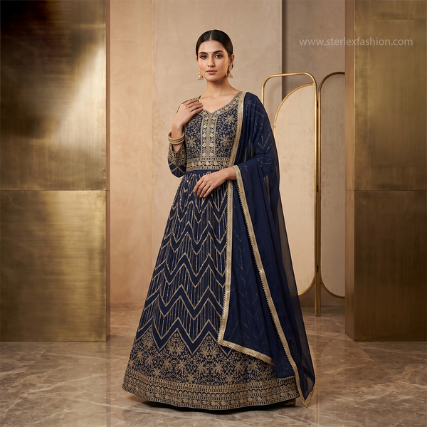 Noor Mahal Embroidered Gown