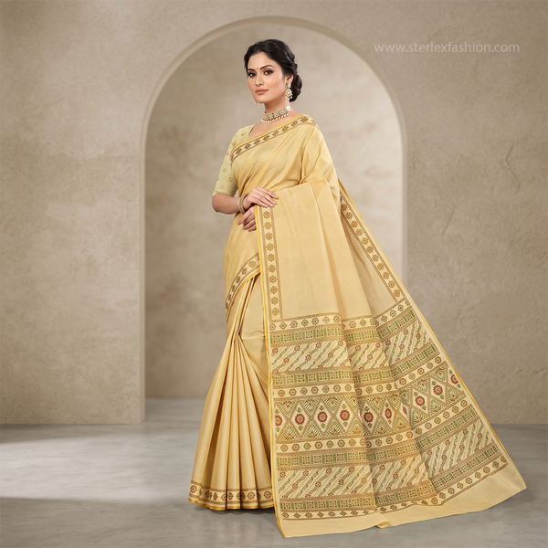 Noor Vastra Sunheri Heritage Saree