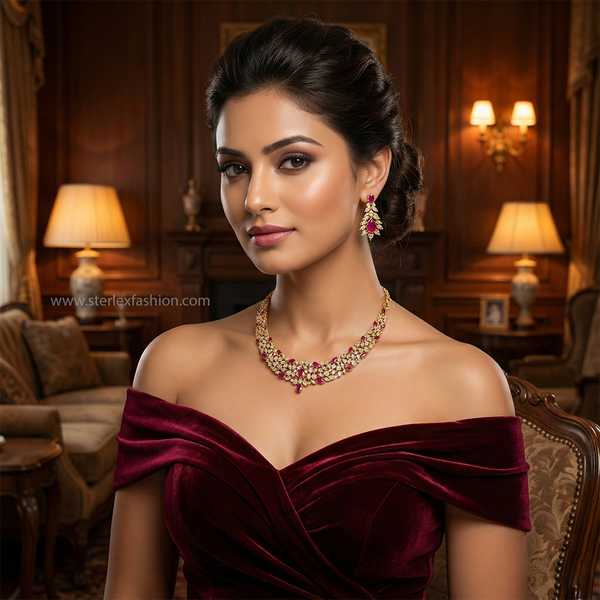 Pink Heritage Necklace Set