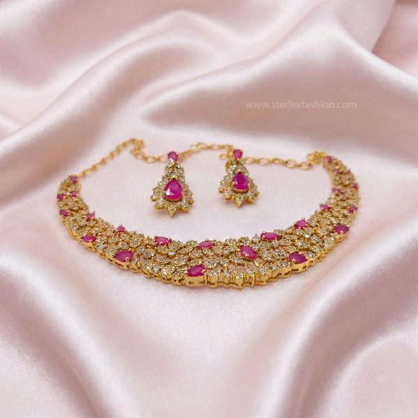 Pink Heritage Necklace Set