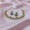 Rajkumari Emerald Set