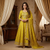 mustard yellow Anarkali suit set