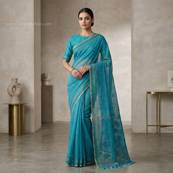 Pure Aura Cotton Saree