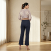 chic sage flared pants