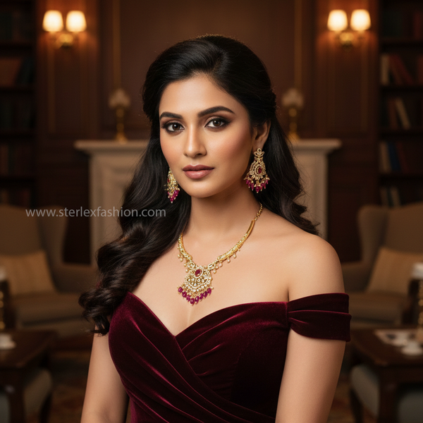 Rajsi Pink Pearl Set