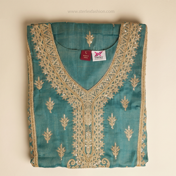 Aafreen Teal Heritage Set