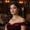 Ruby Royale Drop Necklace Set