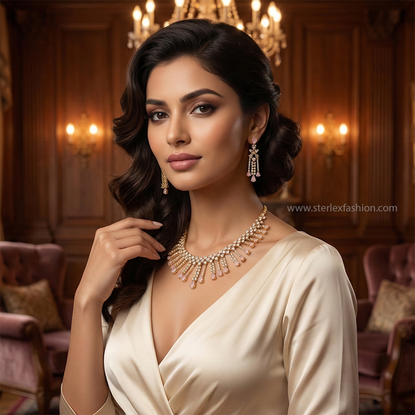 Blush Radiance necklace set