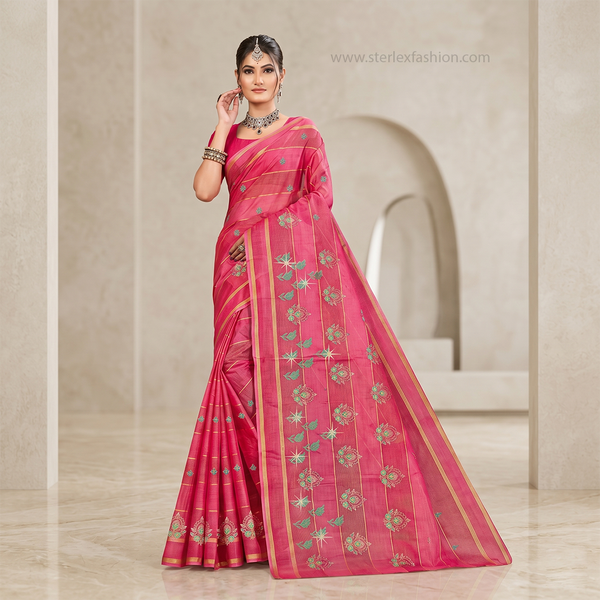 Noor Vastra Roselle Bloom Saree