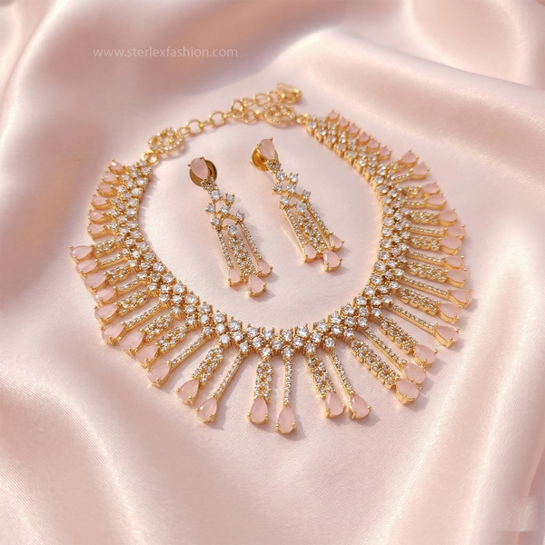 Blush Radiance necklace set