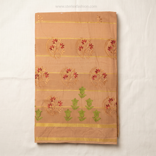 Noor Vastra Peach Bloom Saree