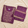 royal purple Anarkali suit set