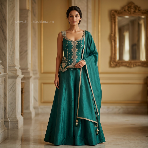Zarmina Emerald Royale Lehenga Set