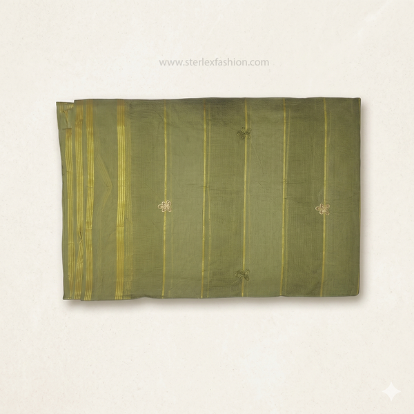 Noor Vastra Olive Bloom Saree