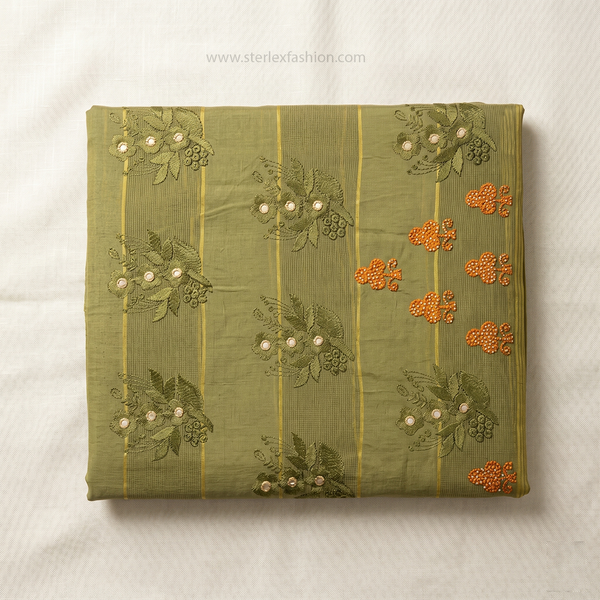Noor Vastra Olive Bloom Saree