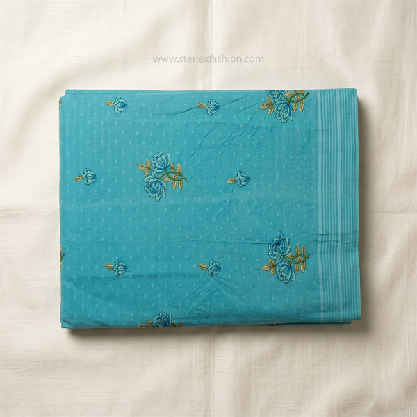 Noor Vastra Aqua Blossom Saree