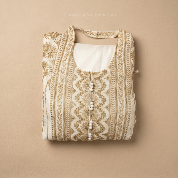 Zareen Ivory Heritage Palazzo Ensemble
