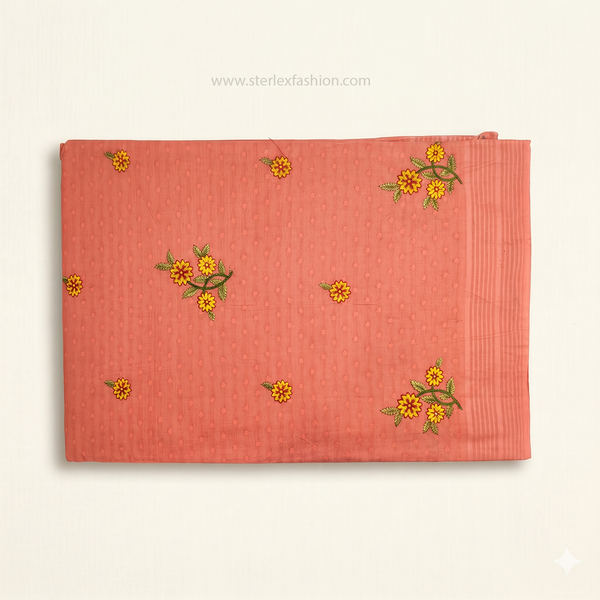 Noor Vastra Coral Blossom Saree