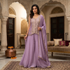 Zareen Lavender Heritage Palazzo Ensemble