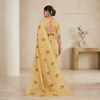 Noor Vastra Golden Beige Bloom Saree