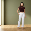 chic sage flared pants