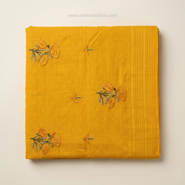 Noor Vastra Saffron Bloom Saree