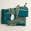 Zareen Teal Heritage Palazzo Ensemble