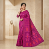 Rangriti Magenta Ikat Heritage Saree