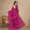 Rangriti Magenta Ikat Heritage Saree