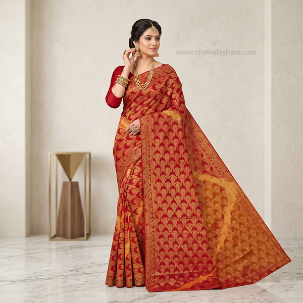 Bandhani Rajvanshi Zari Heritage Saree
